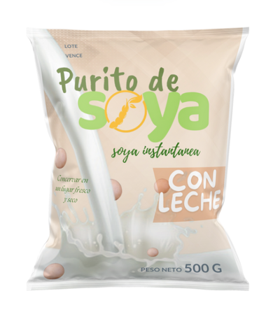Soya instantánea con leche el polvo de 500gr