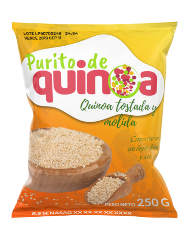 Desayuno instantáneo de quinua en polvo de 250 gr