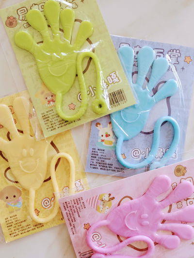 MANOS PEGAJOSAS COLORES PASTELES X10