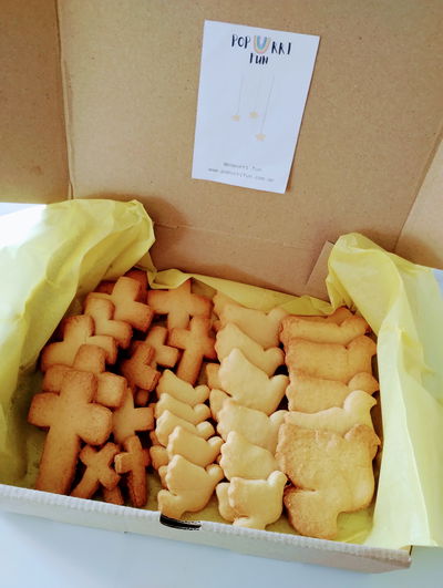 BOX COOKIES DE VAINILLA DIFERENTES TAMAÑOS X32