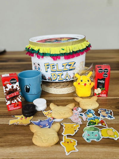 CAJA REGALO SORPRESA CON DESAYUNO DIA DEL NIÑO