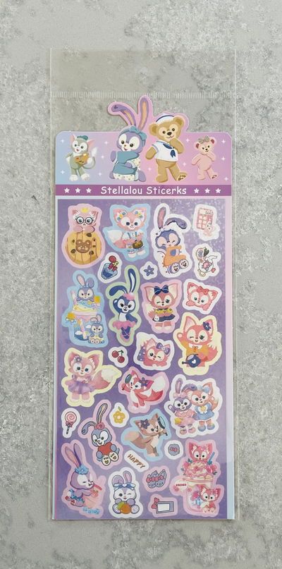 PLANCHA DE STICKERS STELLALOU X10