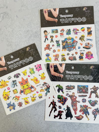 PLANCHA DE TATOOS GRANDE PERSONAJES