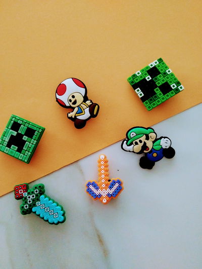 PIN PARA CROCS PIKACHU Y MARIO BROSS/MINECRAFT SURTIDO