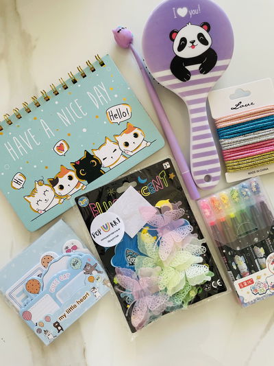 KIT PLANNER + STICKY + GOMITAS + CEPILLO + RESALTADORES + BIROME + FLUORESCENTES