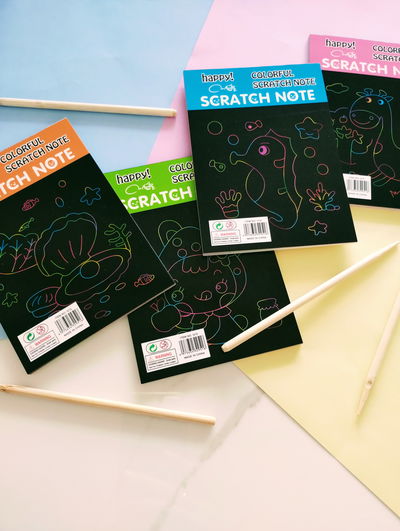 SCRATCH NOTE MINI EN BOLSITA INDIVIDUAL SURTIDO X10
