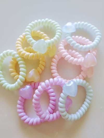 GOMITAS RESORTE COLORES PASTEL SURTIDO LOVE X4