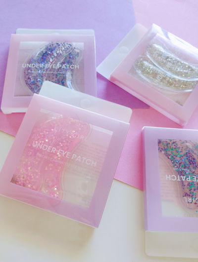 PARCHES DE GEL PARA OJOS SPA CON GLITTER COLOR SURTIDO