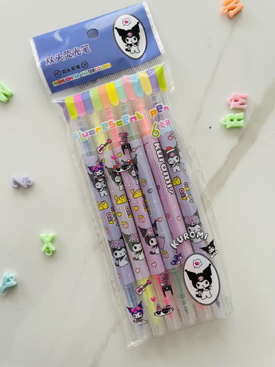 RESALTADORES FLUORESCENTES DOBLES KUROMI