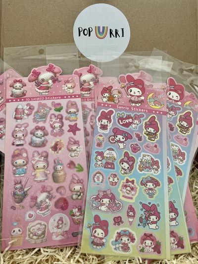 PLANCHA DE STICKERS MY MELODY X10