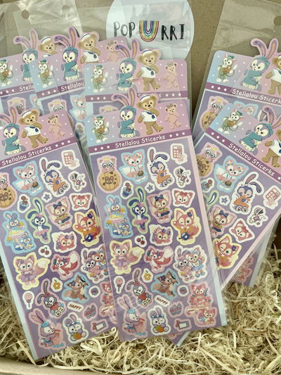PLANCHA DE STICKERS STELLALOU X10