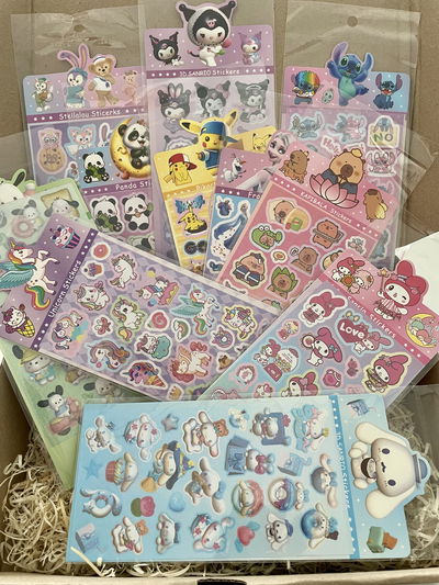 PLANCHA DE STICKERS SURTIDO X10