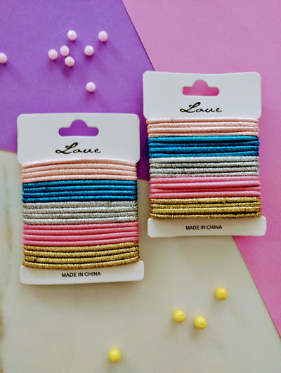 GOMITAS DE PELO DE LUREX SHINE X20