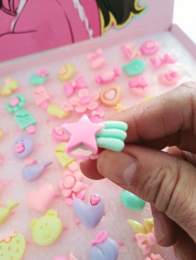 ANILLOS COLOR PASTEL SURTIDOS X10