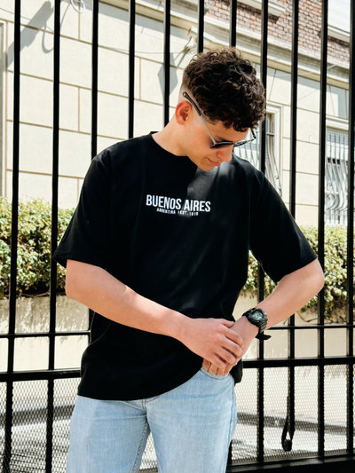 Remera Unisex Buenos Aires Negro