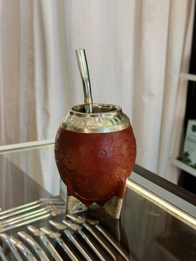 Mate Torpedo Alpaca Tallado DELUXE