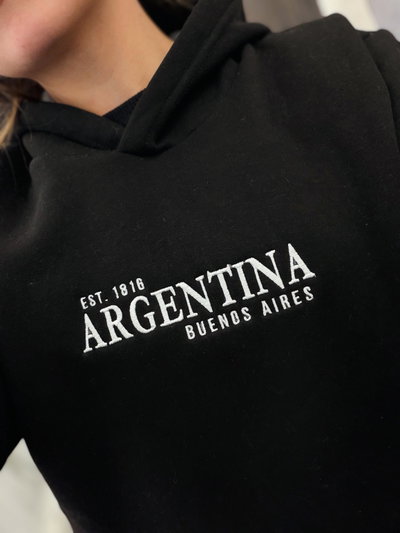 Buzo Unisex Argentina Negro