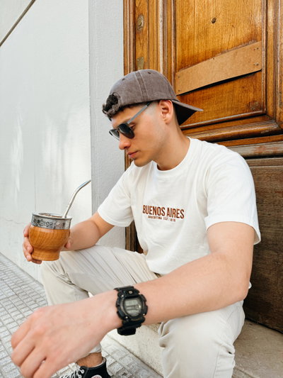 Remera UnisexBuenos Aires Crema