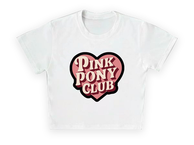 Baby Tee Chappell Roan Pink Pony Club