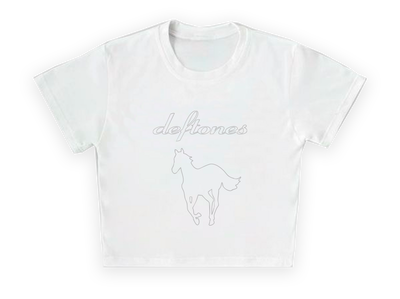 Baby Tee Deftones White Pony