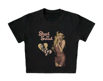 Baby Tee Top Sabrina Carpenter 