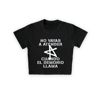 Baby Tee Lali No vayas a atender