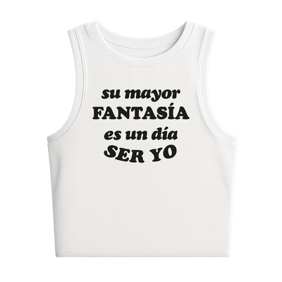 Tank top Lali Su mayor fantasia