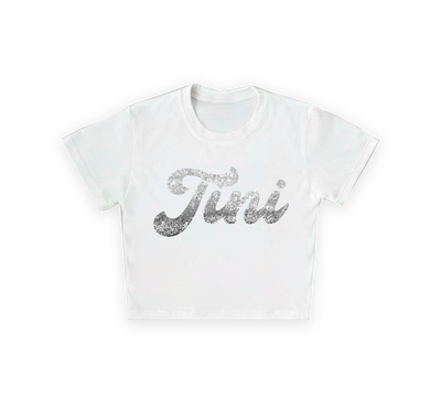 Baby Tee Tini Futttura Efecto Glitter