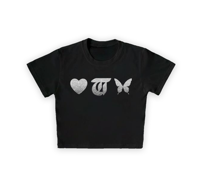 Baby Tee Tini Efecto Glitter