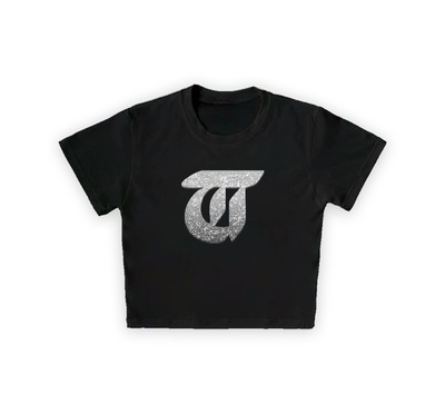 Baby Tee Tini Efecto Glitter