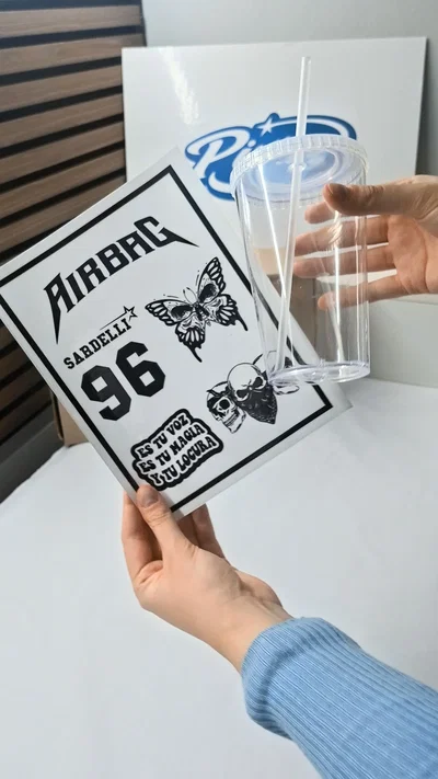 Vaso Acrílico + Stickers | Solo Stickers