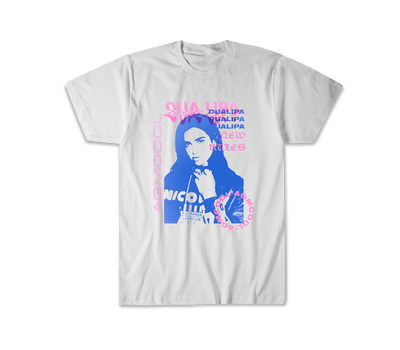 Remera Dua Lipa Blanca