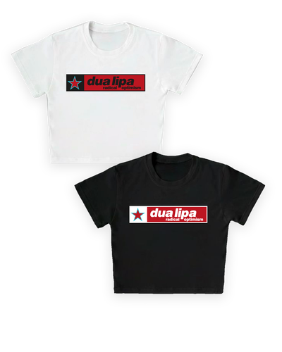 Baby Tee Top Dua Lipa radical optimism