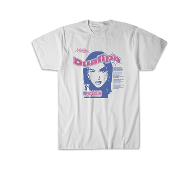 Remera Dua Lipa Blanca