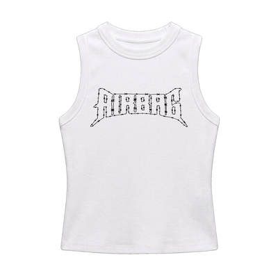 Tank Top Airbag Efecto Bordado con cruces