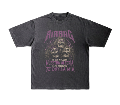 Remera Airbag StoneWash Corazon Lunatico