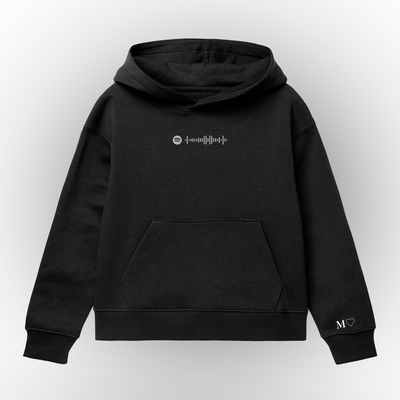 Buzo personalizado código spotify + inicial personalizada