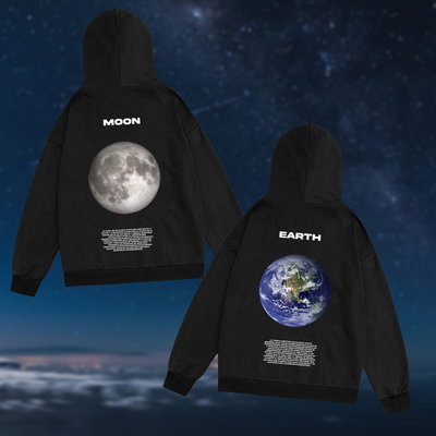 Dúo de Buzos MOON AND EARTH - VENUS AND SATURN (PRECIO POR AMBOS BUZOS)