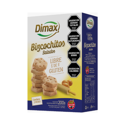 Dimax Bizcochitos Salados SIN GLUTEN 200g.