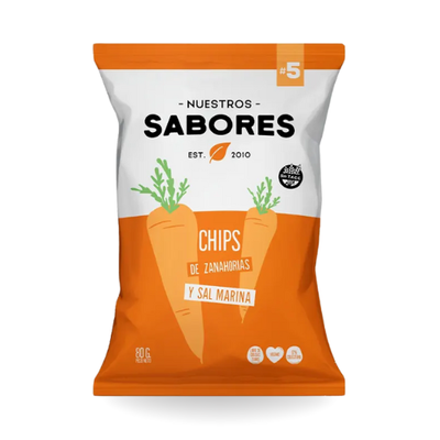 Nuestros Sabores Chips de Zanahorias x 90g.