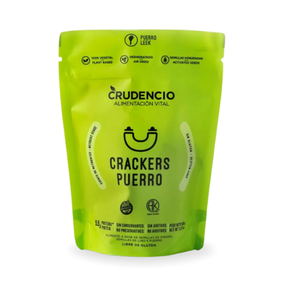 Crudencio Crackers de Puerro 90g.