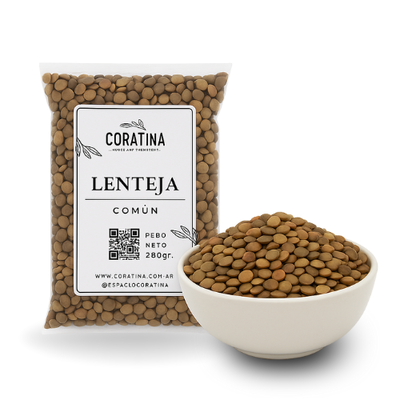 Lenteja comun x 500g.