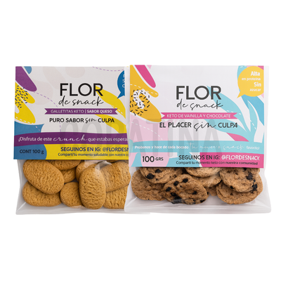 Flor de Snack Galletita Keto de Harina de Almendras x 100g.