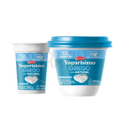 La Serenisima Yogur Griego con probióticos sin Endulzar Sabor Natural