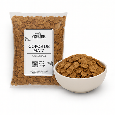 Copos de Maíz Integrales x 250g.