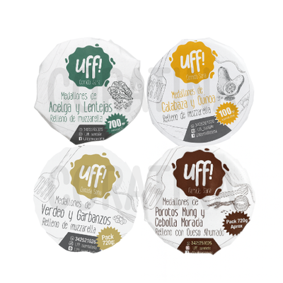 Uff Comida Sana Medallones Rellenos de Muzza x 2u.