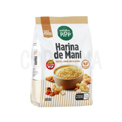Natural Pop Harina de Maní x 450g.