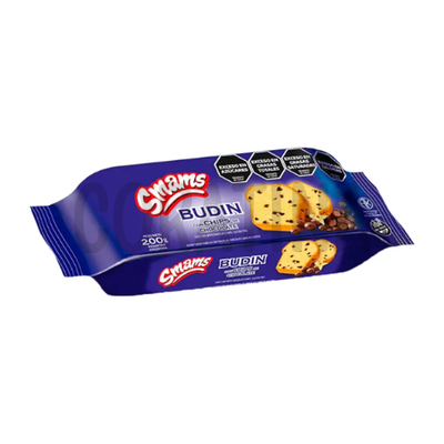 Smams Budin con Chips de Chocolate x 250g.