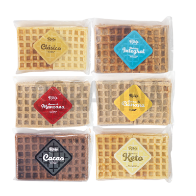 Rible Waffles Artesanales x 4 Unidades.