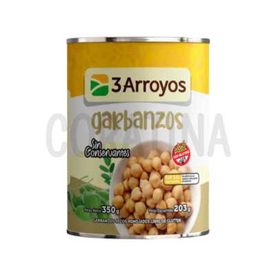 3 Arroyos Garbanzos x 350g.